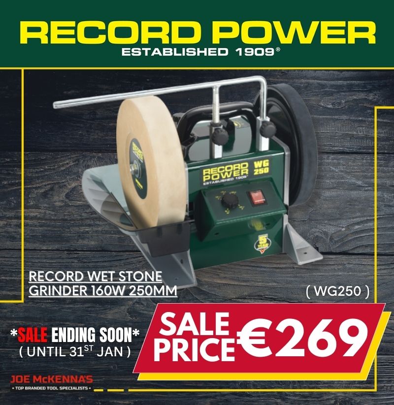 Record Power,  Record Power RECORD WET STONE GRINDER 160W 250MM, JoeMckenna, Limerick, Hardware, Woodwork, Machineries, Record Power Ireland